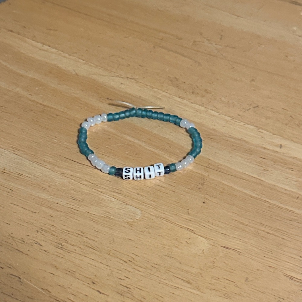 Beaded Bracelet with Letter Beads